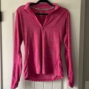 Pink Nike Dry Fit Quarter Zip